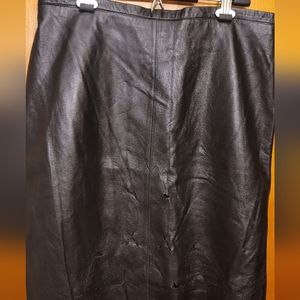 LEATHER Skirt  SIZE 14